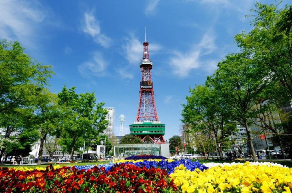Sapporo TV tower summer