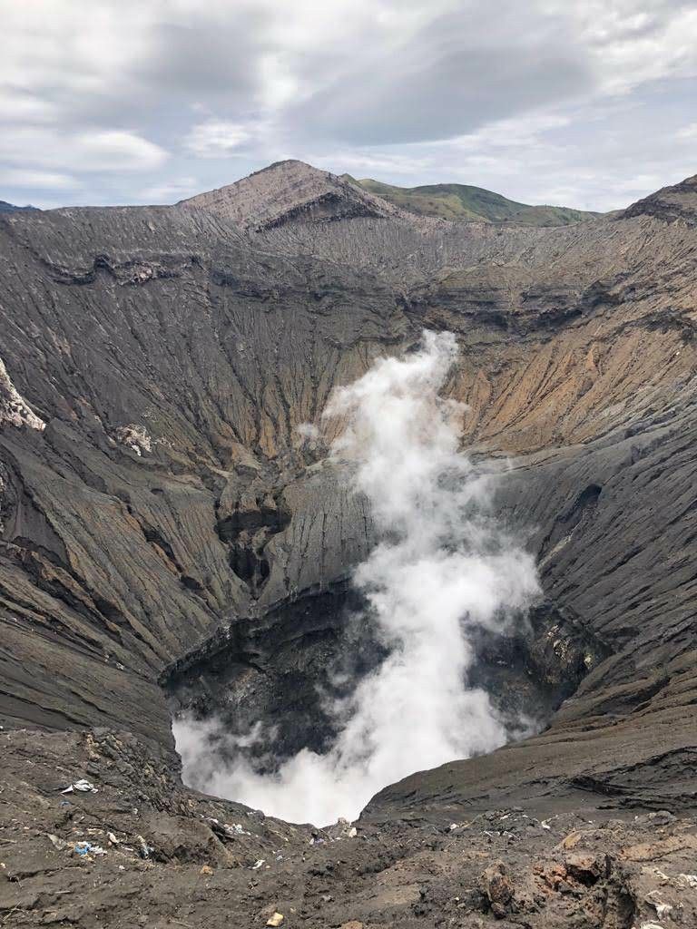 The crater of Mt Bromo